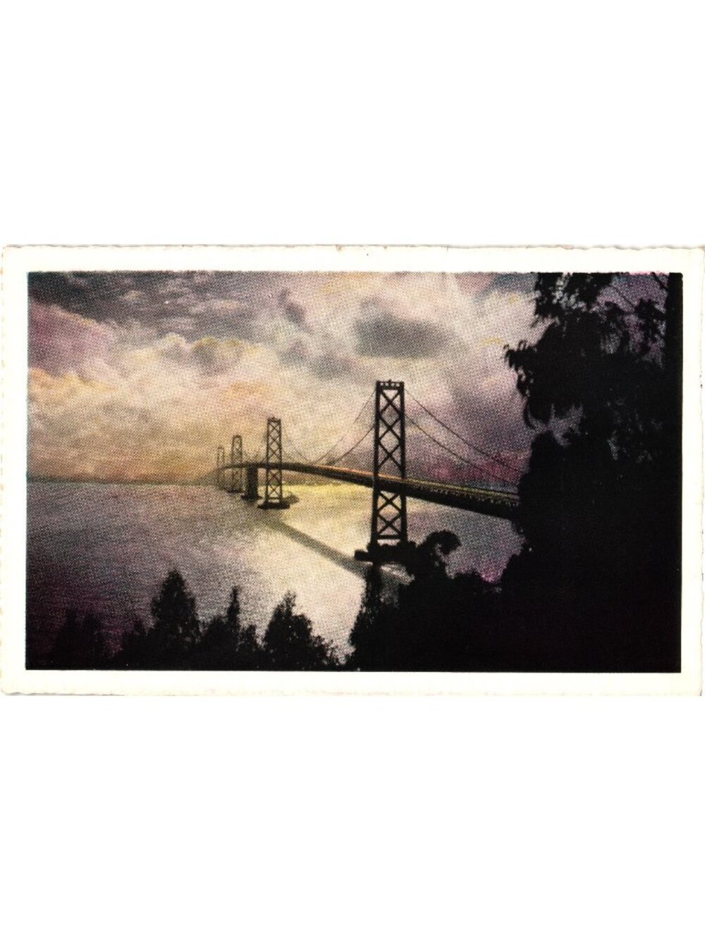 San Francisco-Oakland Bay Bridge 1936 Vintage  Engineering View J.C. Bardell